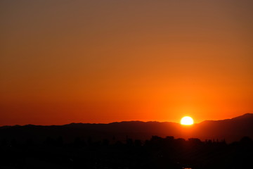 Fototapeta premium Amazing sunrise in Nevada