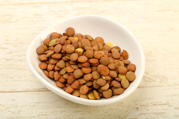 Raw lentils