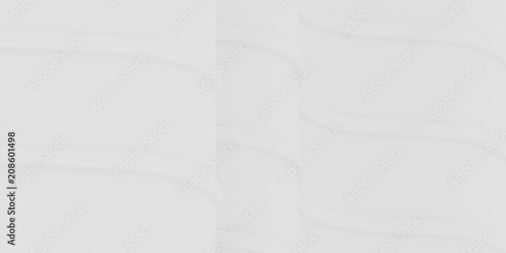 Aufkleber Abstract of white architectural pattern,Concept of future facade design on architecture,3d background rendering	