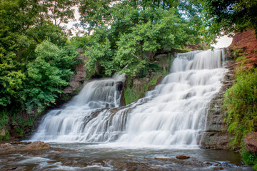 Dzhurinsky waterfall - a waterfall on the river Dzhurin in Zaleschitsky district of Ternopil region of Ukraine. The height of the waterfall is 16 meters.