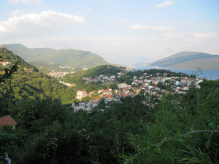 Fototapeta na wymiar Bay of Herceg Novi Montenegro. 