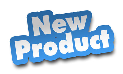 new product concept 3d illustration isolated