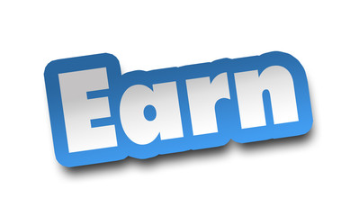 earn concept 3d illustration isolated