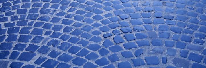 Traditional medieval background of ancient stone floor