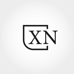 Initial Letter XN Logo Template Design