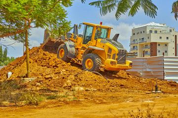Construction of a residential area.