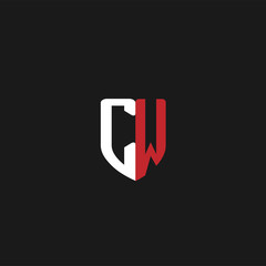 Initial Letter CW Logo Template Design