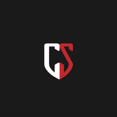 Initial Letter CS Logo Template Design