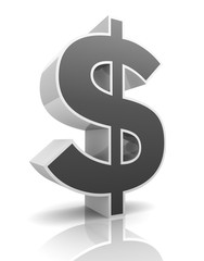 dollar sign concept 3d illustration