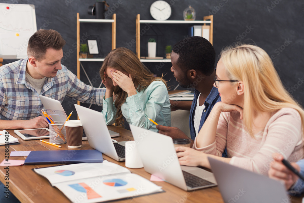 Aufkleber Programmers working in software developing company