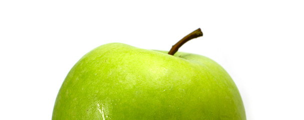 Der saftige grüne Apfel