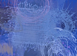 Abstract painting on canvas. Hand made art. Colorful texture. Modern artwork. Strokes of fat paint. Brushstrokes. Contemporary art. Artistic background image.