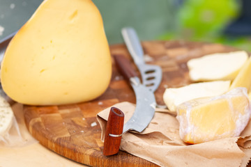 Knife for slicing cheese.