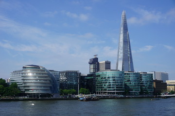 The Shard, Themse, sonnig, London, Great Britain