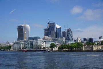 Fototapeta premium Finanzbezirk der City of London, Great Britain