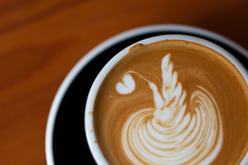 Backgrounds of Latte coffee.