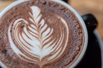 Backgrounds of Latte coffee.