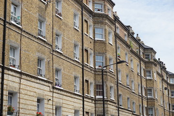 Fototapeta na wymiar typisch englisches Stadthaus, London, England