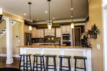 Modern Traditional Warm Kitchen