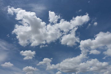 Background of Cloud with beautiful blue sky.