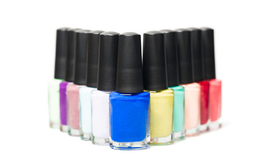 Bottles with  nail Polish