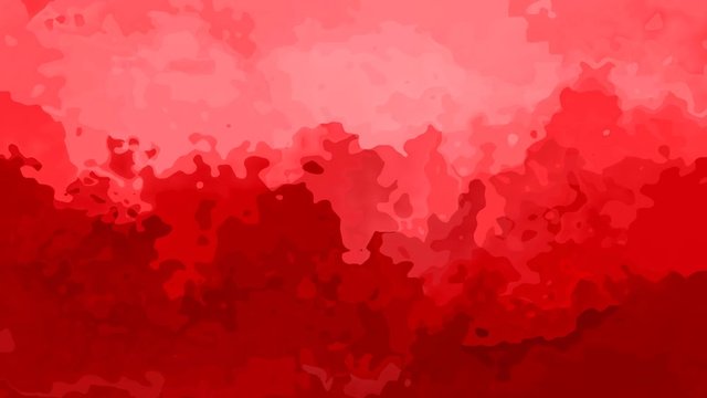 abstract animated stained background seamless loop video - watercolor effect - strawberry red and pink color gradient