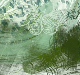 Abstract painting on canvas. Hand made art. Colorful texture. Modern artwork. Strokes of fat paint. Brushstrokes. Contemporary art. Artistic background image.