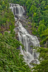 Fototapeta premium Waterfall backgrounds in the Blue Ridge Mountains