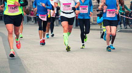 Fototapeta premium Marathon Läufer