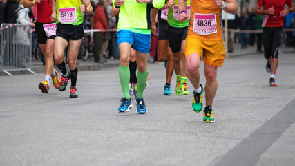 Naklejka premium Marathon Läufer