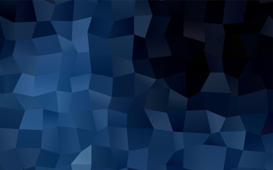 Dark BLUE vector abstract perspective background.