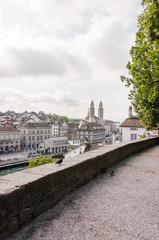 Zürich, Lindenhof, Grossmünster, Limmat, Limmatquai, Niederdorf, Stadt, Altstadt,...