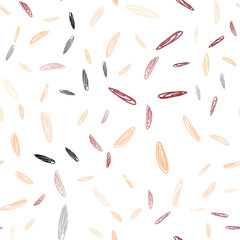 Light Red, Yellow vector seamless background with bubbles.