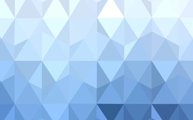 Light BLUE vector gradient triangles texture.