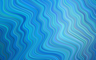 Light BLUE vector background with liquid shapes.