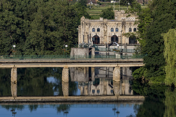 Obraz premium The Ozalj Hydroelectric Power Plant built in 1908 as the first larger power plant in the continental part of Croatia