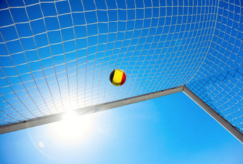 Fussball mit belgischer Flagge
