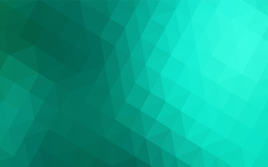 Obraz premium Light Green vector low poly cover.