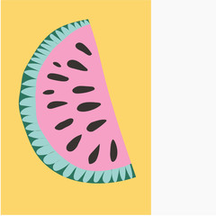 Kid vector poster. Hand drawn style. Scandinavian design. For childish textile prints, banners, cards. Child painting.