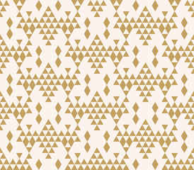 Ethnic seamless pattern with triangles. Tribal geometrical background. Vector illustration.