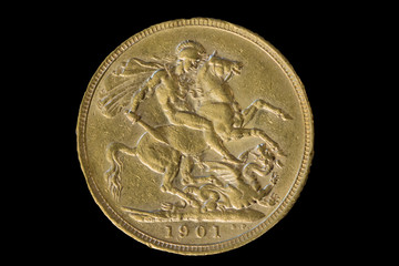 1901 Gold Sovereign of Victoria