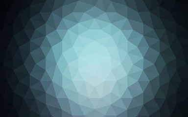 Light BLUE vector triangle mosaic template.