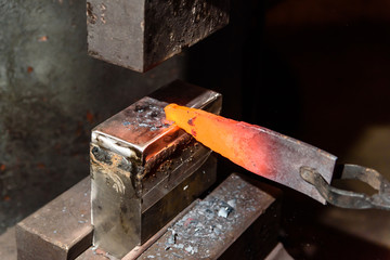 Forging molten metal. Making knives. Manufacture of metal products.