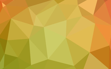 Light Red, Yellow vector triangle mosaic template.