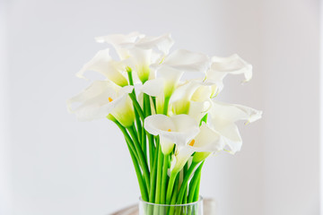 beautiful flower bouquet of calla