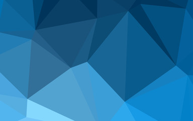Light BLUE vector polygon abstract backdrop.