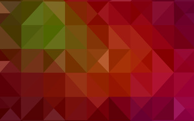 Dark Green, Red vector polygon abstract layout.