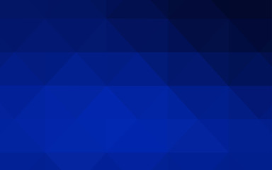 Dark BLUE vector texture with gradient triangles.