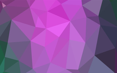 Light Pink, Green vector low poly texture.