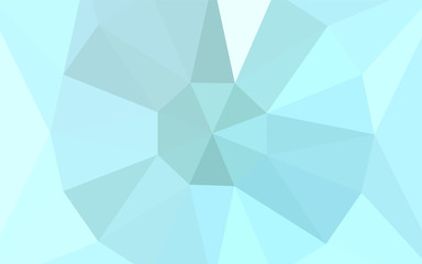 Light BLUE vector abstract polygonal pattern with a gem in a centre.
